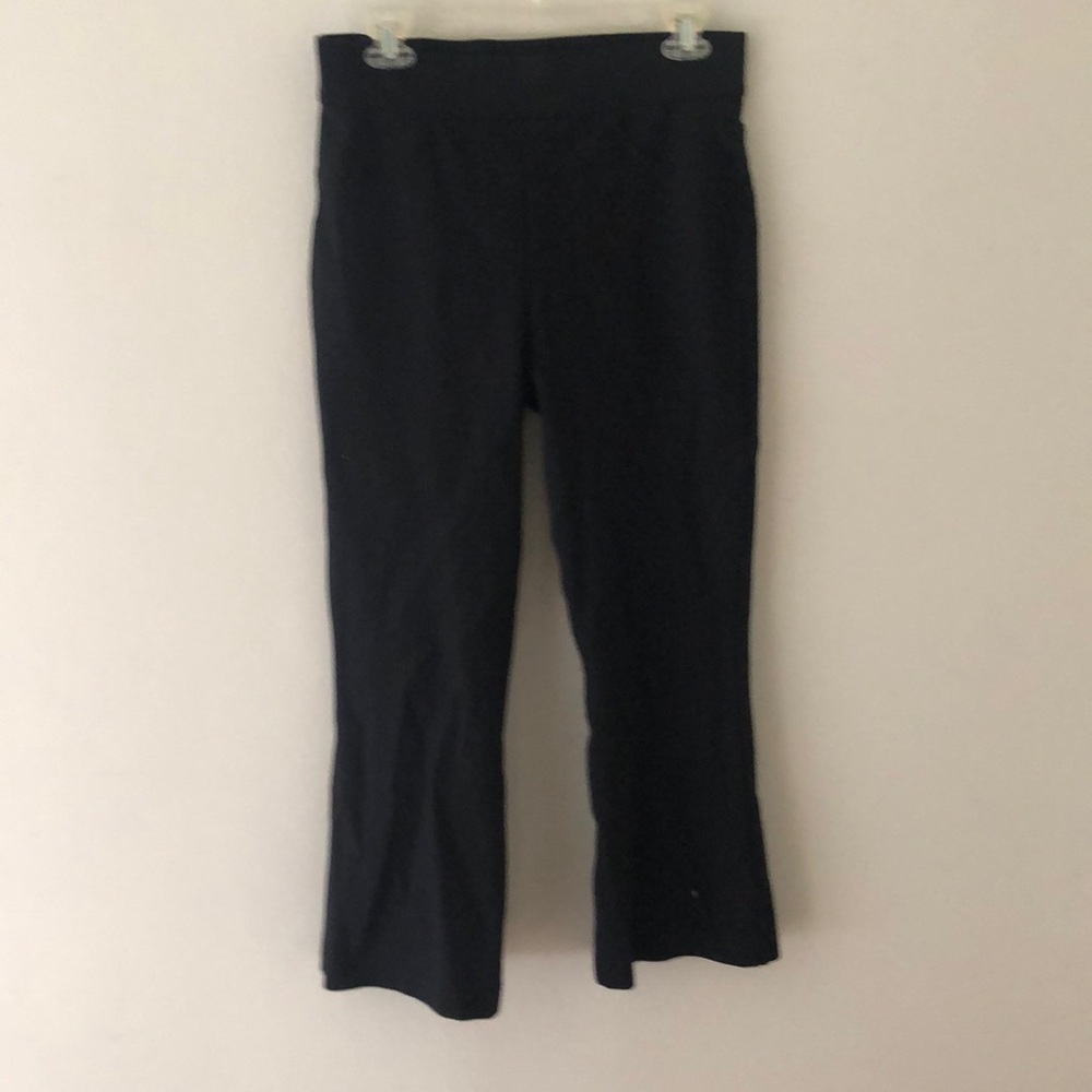Spanx wide leg black pants | Sz L | 24” inseam | petite length